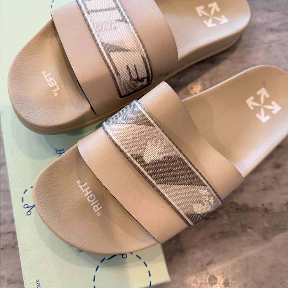 Authentic Off-White Pool Slides